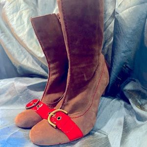 60s mod style Blend booties size 8